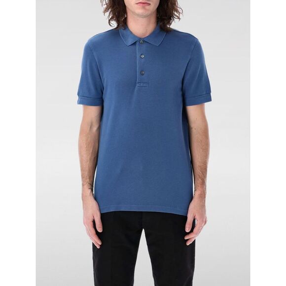 Tom Ford Polo Shirt Men Blue